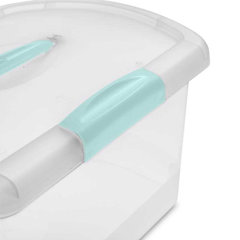 Sterilite Nesting ShowOffs 2.7 cu ft Clear Storage Box 11.5 in. H X 9.75 in. W X 15.25 in. D Stackab