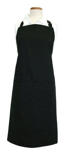 Ritz Black Cotton Solid Apron