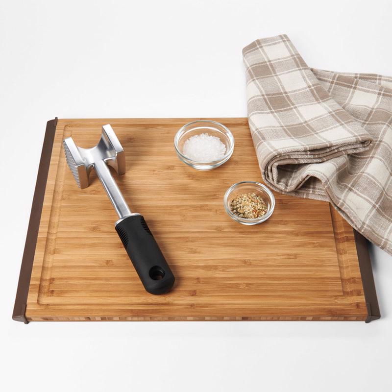 OXO Good Grips Silver/Black Aluminum Meat Tenderizer