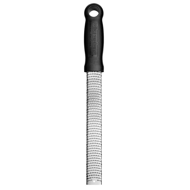 Microplane Silver/Black Stainless Steel Grater/Zester