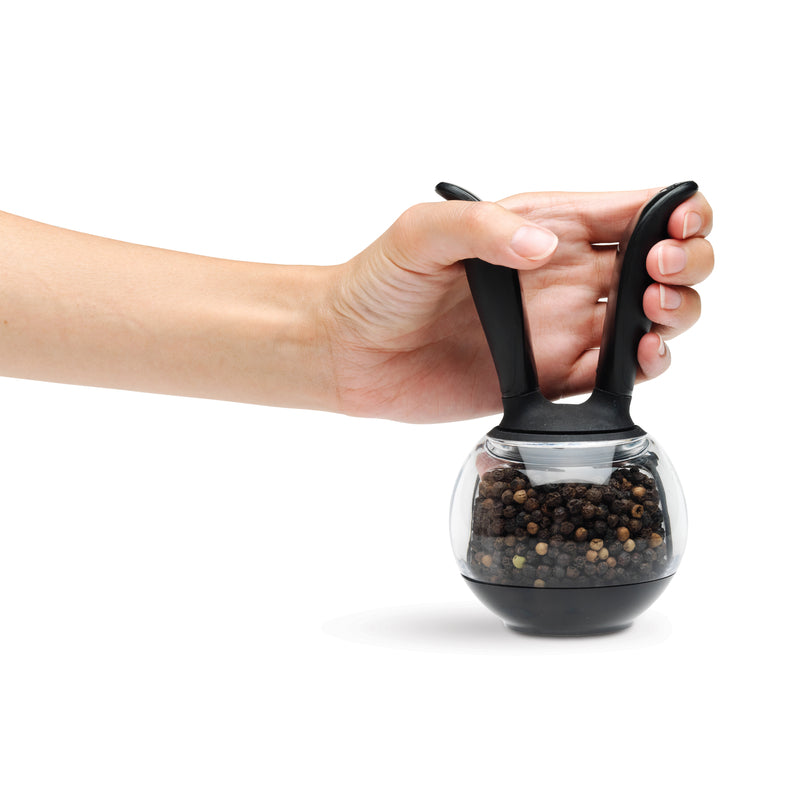 Chef'n Black/Clear Plastic Pepper Ball Grinder
