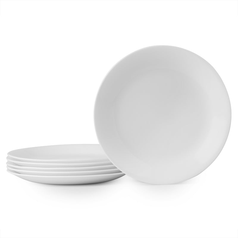 Corelle White Glass Winter Frost White Luncheon Plate 8-1/2 in. D 1 pk