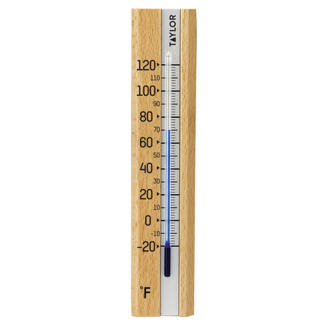 WOOD WALL THERMOMETER
