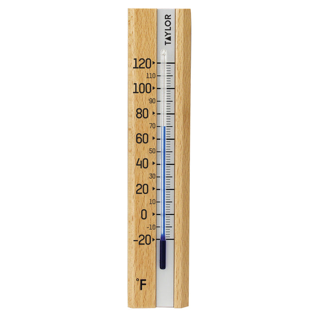 WOOD WALL THERMOMETER