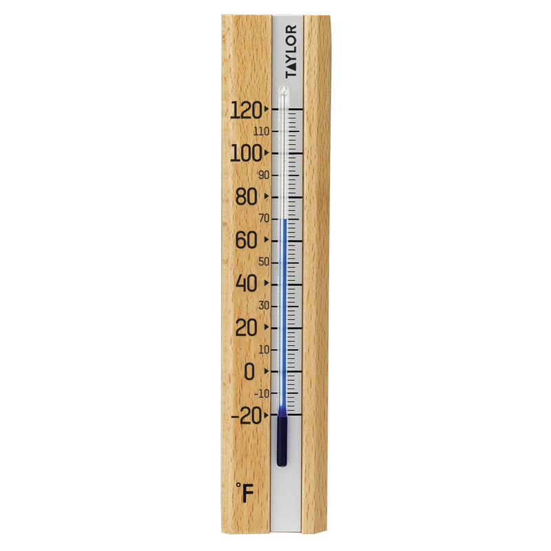 WOOD WALL THERMOMETER