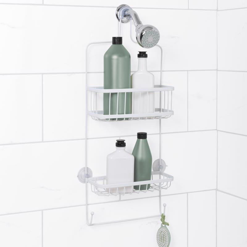 SHOWER CADDY WIRE WHT