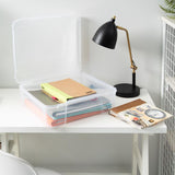 IRIS 24 qt Clear Craft Case 6.13 in. H X 17.2 in. W X 15.29 in. D Stackable