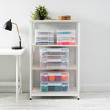 IRIS 24 qt Clear Craft Case 6.13 in. H X 17.2 in. W X 15.29 in. D Stackable