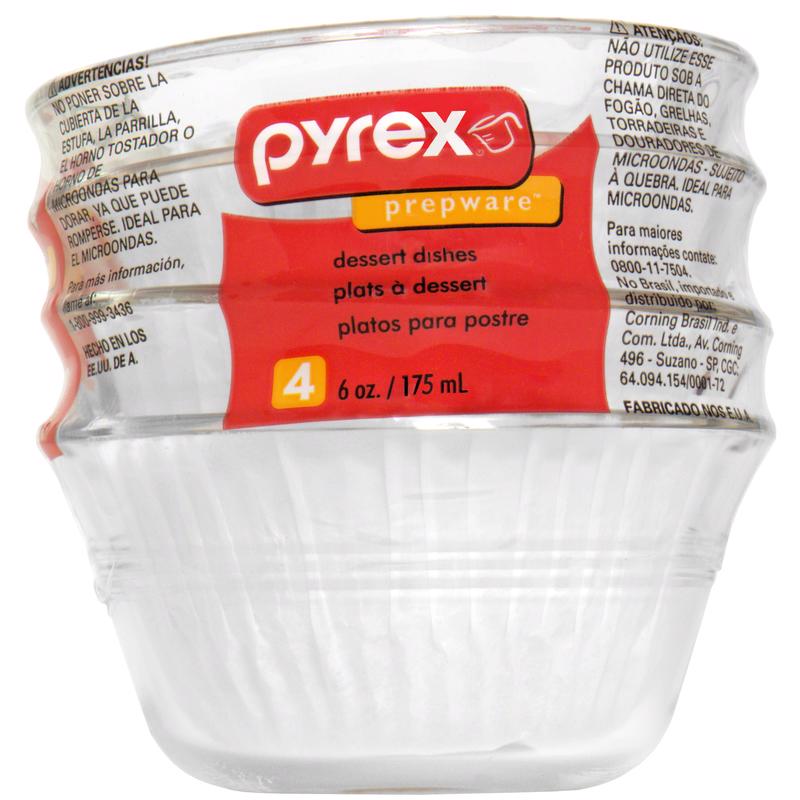 CUP CUSTARD PYREX6OZ PK4