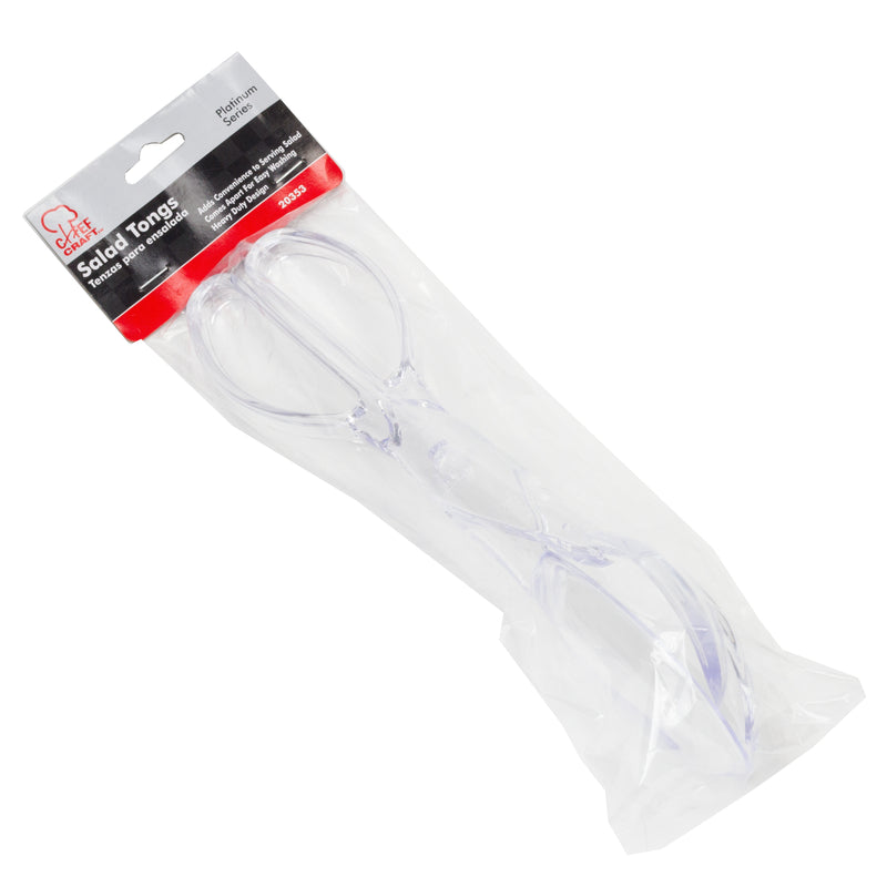 Chef Craft Clear Plastic Tongs