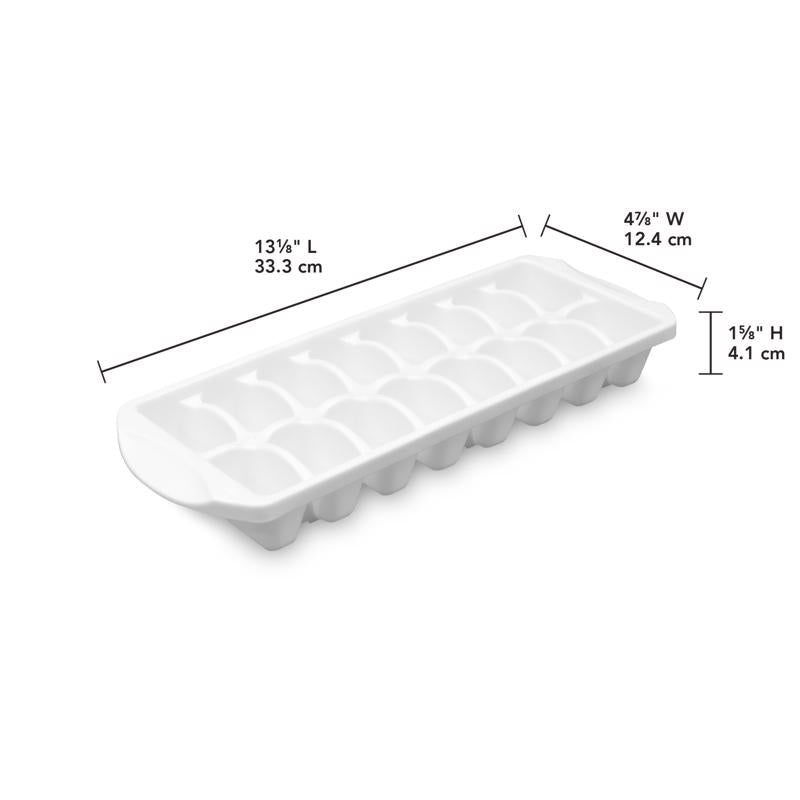 Sterilite White Polypropylene Ice Cube Tray