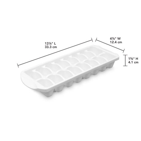 Sterilite White Polypropylene Ice Cube Tray