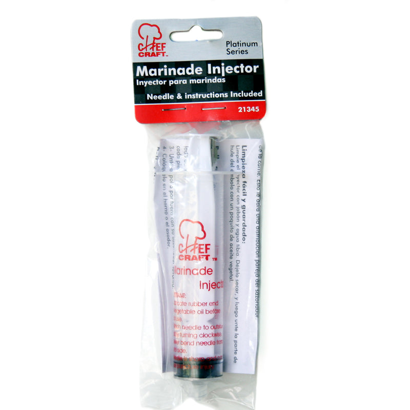 Chef Craft Clear Stainless Steel Marinade Injector 1 oz