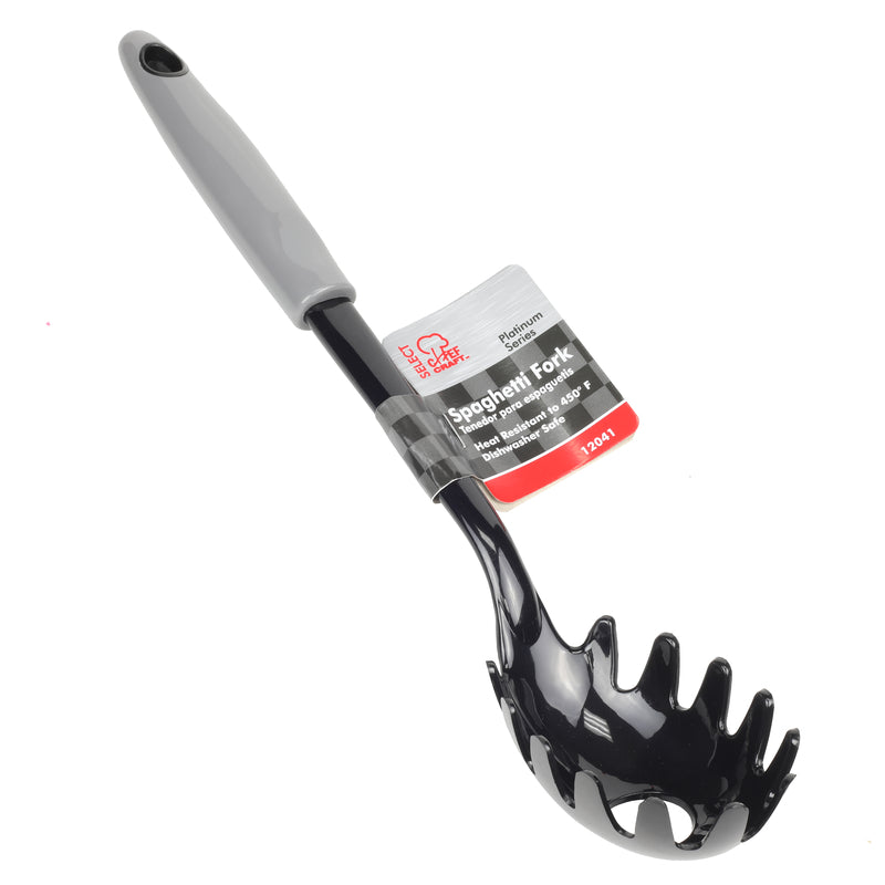 Chef Craft Black/Gray Nylon Spaghetti Fork