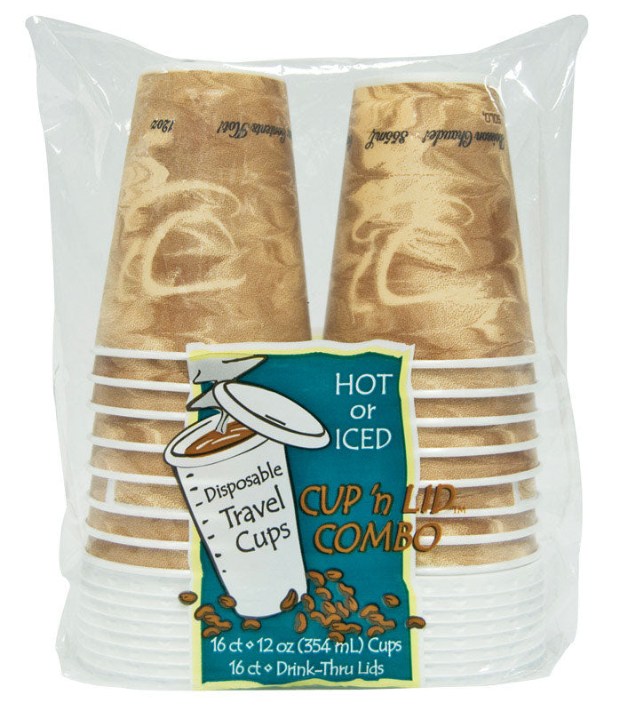 CUP AND LID COMBO 12 OZ