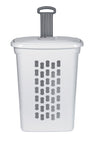 WHEEL LAUNDRY BASKET WHT