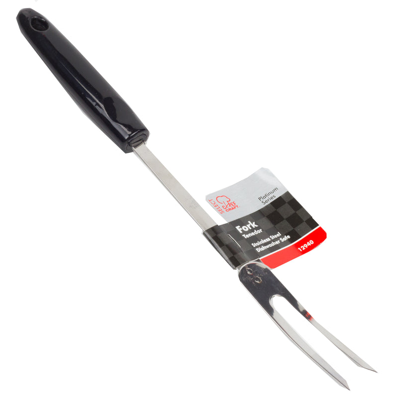 Chef Craft Black/Silver Stainless Steel Fork