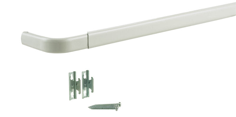 CURTAIN ROD HD 18-28 WHT