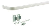 CURTAIN ROD DBL 48-86WHT