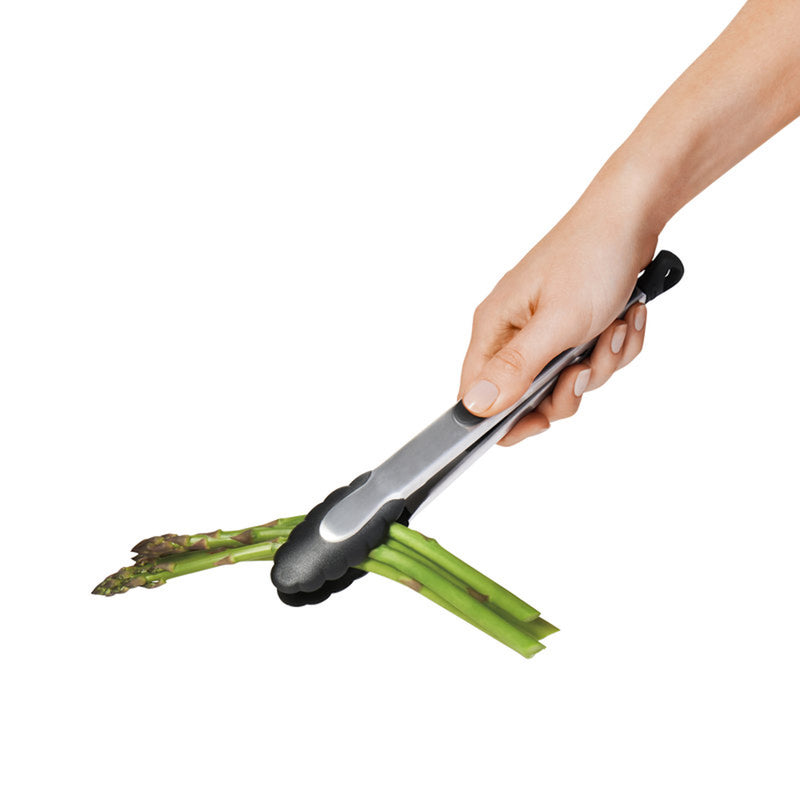OXO Good Grips Black Stainless Steel Tongs