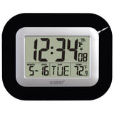CLOCK ATOMIC WALL BLACK