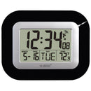 CLOCK ATOMIC WALL BLACK