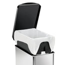 Simplehuman 10 L Silver Plastic/Stainless Steel Step-on Wastebasket