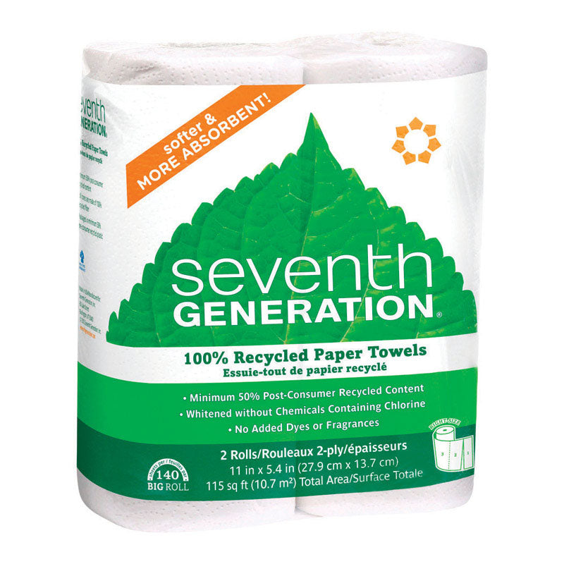 PAPER TOWEL 2 ROLL WHITE