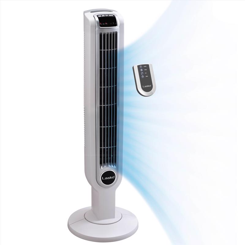 Lasko 36 in. H 3 speed Oscillating Tower Fan Remote Control