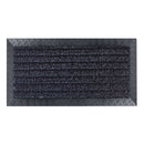 GrassWorx Clean Machine 18 in. W X 34 in. L Black Polyethylene/Rubber Door Mat