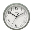 RND SILVER WALL CLOCK9"