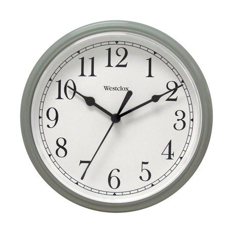 RND SILVER WALL CLOCK9"