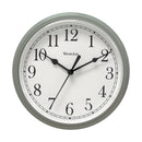 RND SILVER WALL CLOCK9"