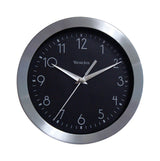 WALL CLOCK RND METAL 9"