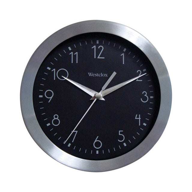 WALL CLOCK RND METAL 9"