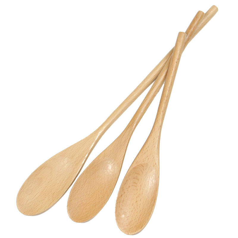 SOLID WOODEN SPOONS 3PC