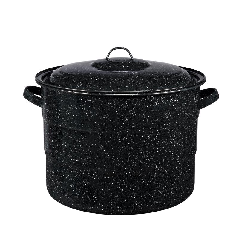 Granite Ware Canner with lid & Jar Rack 21.5 qt 3 pc