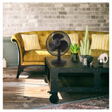 Lasko 16.5 in. H X 12 in. D 3 speed Oscillating Table Fan