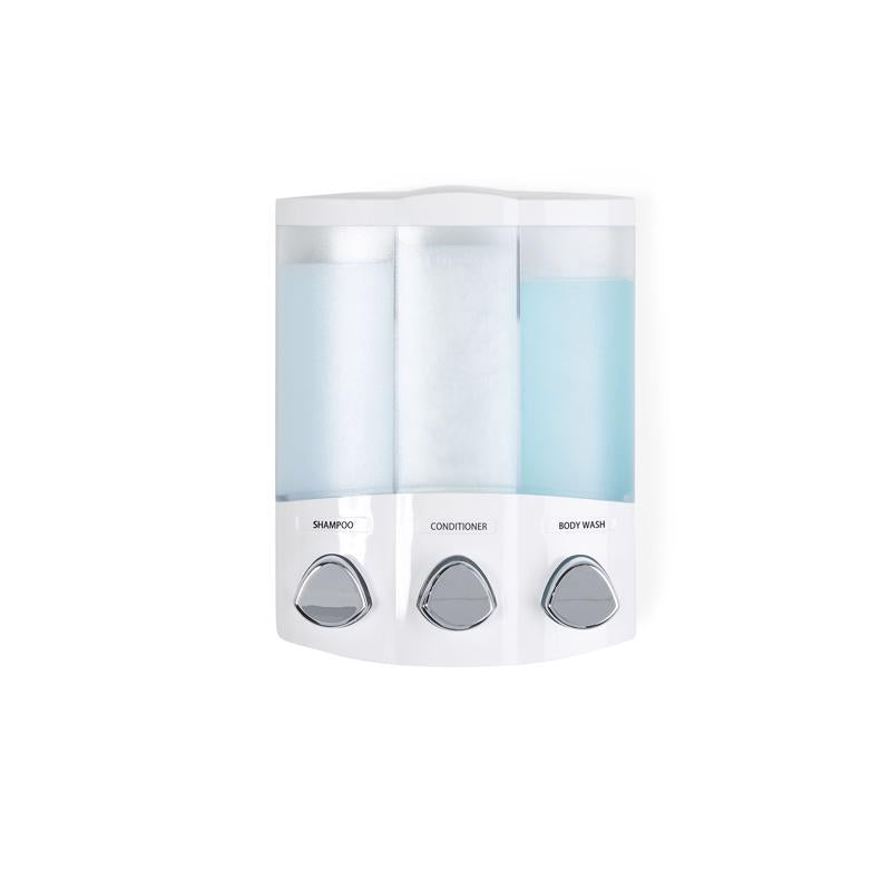 Better Living Euro Clear White ABS plastic Lotion/Soap Dispenser