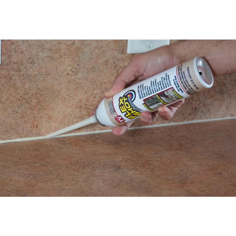 Flex Seal Family of Products Flex Shot Almond Rubber All Purpose Waterproof Sealant 8 oz