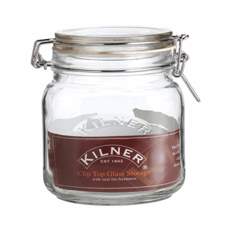 SQUARE CLIP TOP JAR 34OZ