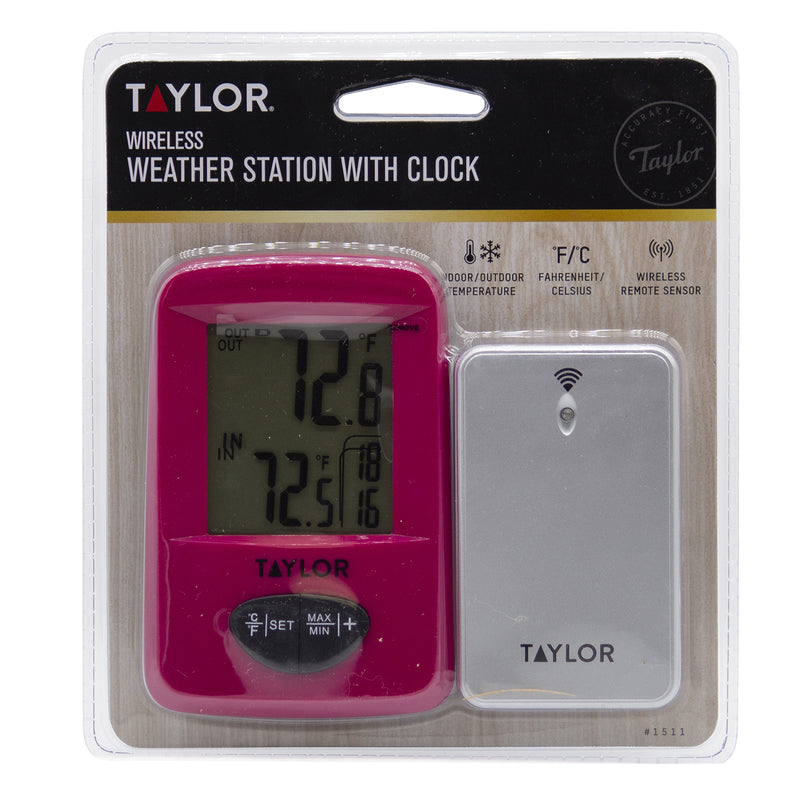 Taylor Digital Thermometer Plastic Assorted 7.28 in.