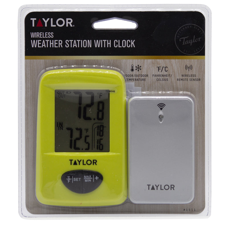 Taylor Digital Thermometer Plastic Assorted 7.28 in.