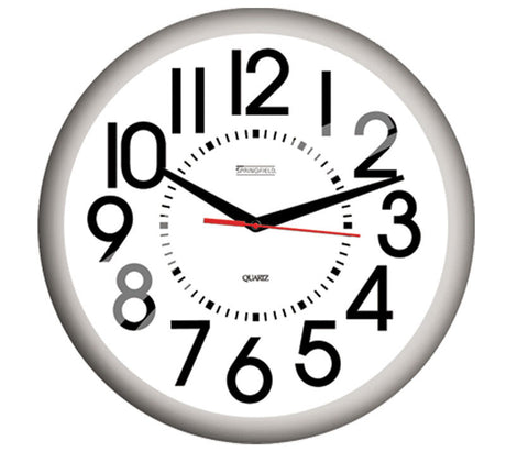 OUTDR CLK WHT 13.25"