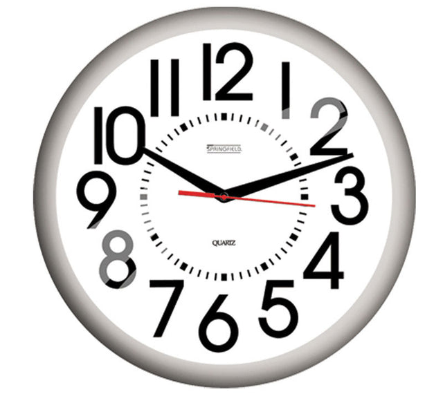 OUTDR CLK WHT 13.25"