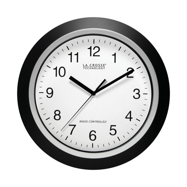 WALL CLOCK BLK  12"