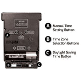 La Crosse Technology 12 in. L X 1 in. W Indoor Casual Analog Atomic Wall Clock Glass/Plastic Black/S