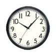 BLK WALL CLOCK 9.75"