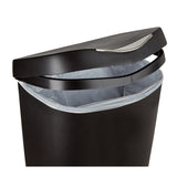 Umbra Brim 13 gal Black Plastic Step On Wastebasket