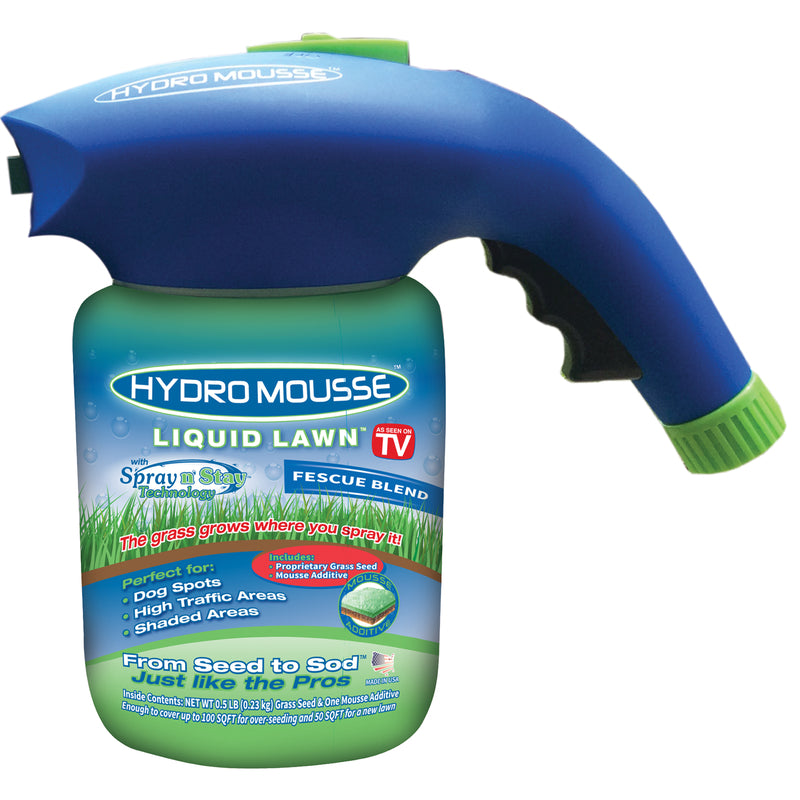 Hydro Mousse Liquid Lawn Fine Fescue Grass Full Sun Grass Seed 0.5 lb